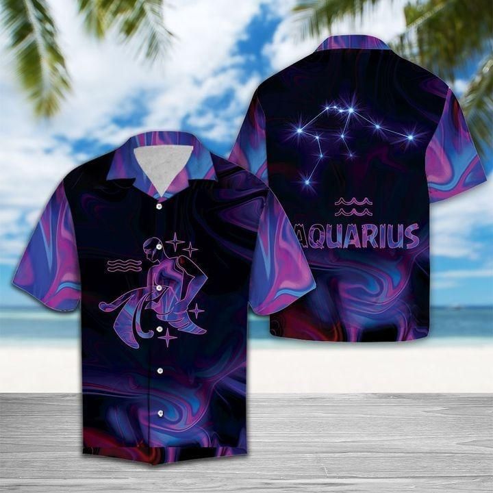 Felacia [Hawaii Shirt] Amazing Aquarius Horoscope Hawaiian Shirt Zodiac Birthday Gifts-ZX1959